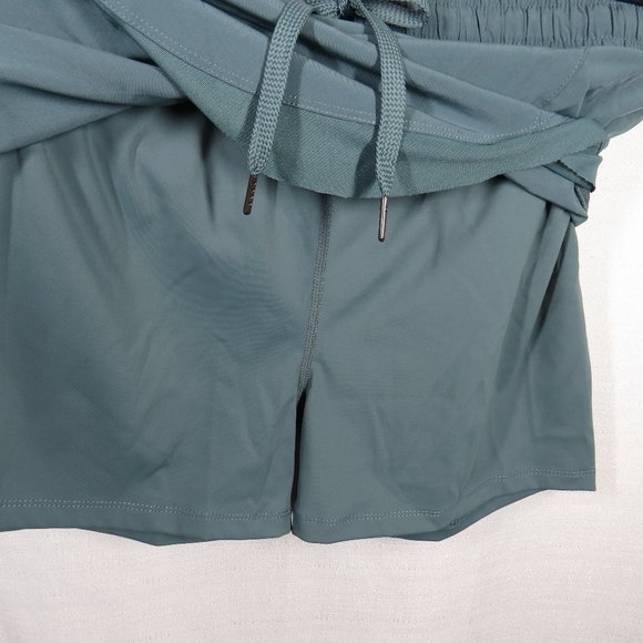 NWT Halara Blue Spruce Mesh Trim Crossover Side 2-in-1 Shorts - Picture 4 of 12